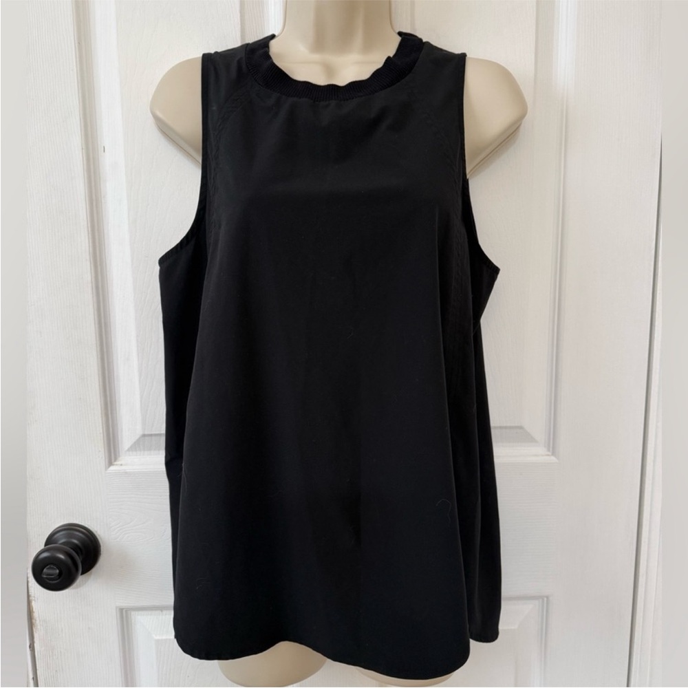 Athleta Black Breezy Tank Sleeveless Athleisure Top Medium